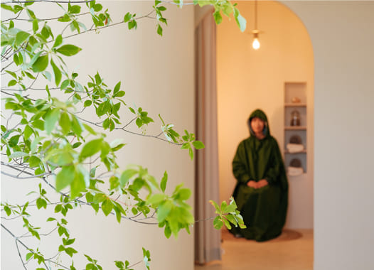 よもぎ蒸し開始(40分)